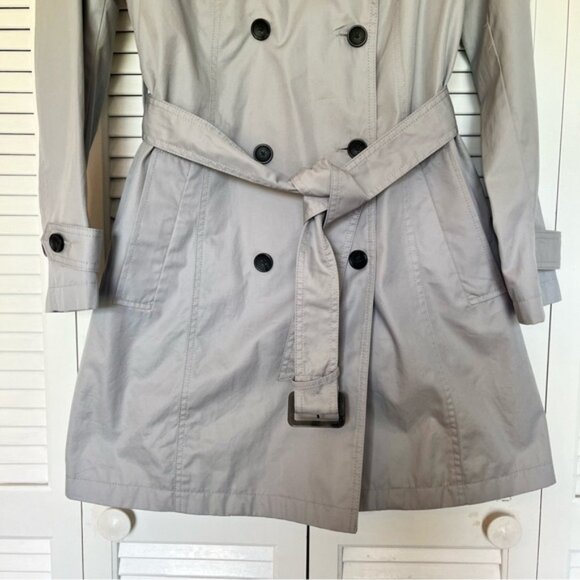 NWT Banana Republic Gray Trench Coat - Picture 4 of 15